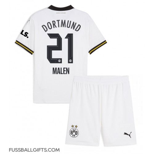 Borussia Dortmund Donyell Malen #21 Fußballbekleidung 3rd trikot Kinder 2024-25 Kurzarm (+ kurze hosen)